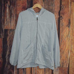 O'NEILL Women's Sz L Full Zip  Gray  Hooded JACKET